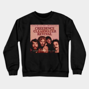 Behind Ccr Candid Images Of The Band At Work Crewneck Sweatshirt